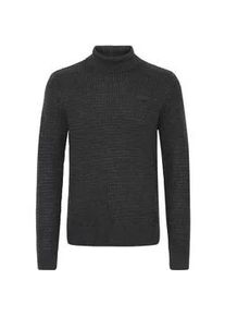 Rollkragenpullover Blend "Rollkragenpullover BHMPatta", Herren, Gr. M, grau (pewter mix), Obermaterial: 100% Polyacryl PAN., Pullover Rollkragenpullover