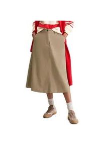 Marc O'Polo Webrock MARC O'POLO "aus Organic Cotton-Lyocell-Stretch", Damen, Gr. 38, soft mocca, Obermaterial: 69% Baumwolle, 29% Lyocell, 2% Elasthan; Futter: 100% Baumwolle, unifarben, normal normal, R&ouml;cke