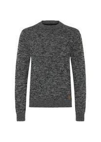Strickfleece-Pullover Blend "Strickpullover BHDanno", Herren, Gr. XL, schwarz, Obermaterial: 70% Baumwolle CO recyc.. 30% Polyester Pol. recyc.., Pullover