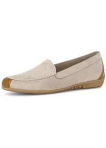 Mokassin Gabor "Mokassin", Damen, Gr. 42, beige, Schuhe Mokassin