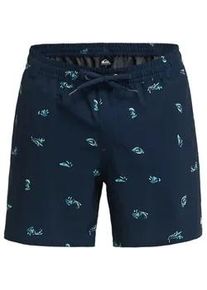 Boardshorts Quiksilver "Stretch Printed Volley 16", Herren, Gr. XL, schwarz navy spaced out, Obermaterial: 92% Microfaser, 8% Elasthan;, Hosen