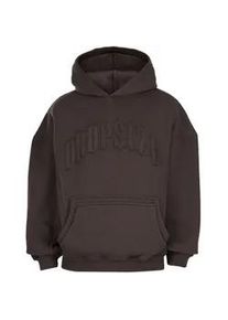 Kapuzenpullover DROPSIZE "Dropsize RAW EDGES SEAM HOODIE", Herren, Gr. XS, washed schwarz, 70% Baumwolle, 30% Polyester, mehrfarbig, oversize, ohne Ausschnitt, Pullover Kapuzenpullover