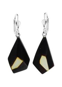 Paar Ohrh&auml;nger OSTSEE-SCHMUCK "- Trapez - Silber 925/000 - Bernstein" Gr. 34, silber (silber 925, silberfarben, wei&szlig;), Ohrringe, Damen, Silber 925 (Sterlingsilber)