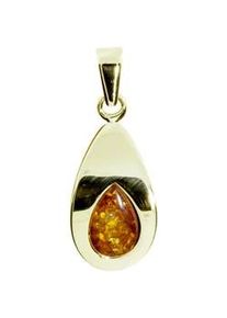 Kettenanh&auml;nger OSTSEE-SCHMUCK "- Janika - Gold 333/000 - Bernstein" Gr. 26, gold (gold 333, goldfarben, gelb), Schmuckanh&auml;nger, Damen, Gelbgold 333, Kettenanh&auml;nger