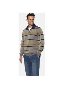 Sweatshirt Babista "Sweatshirt PASQUIO", Herren, Gr. L, beige (beige gestreift), Obermaterial: 100% Baumwolle CO., Sweatshirts Sweatshirt