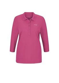 Poloshirt GOLDNER "Poloshirt in hochwertiger Pikee-Qualit&auml;t", Damen, Gr. 42, lila (beere), Obermaterial: 94% Baumwolle CO. 6% Elasthan EL., Sonstiges, Shirts, Ohne