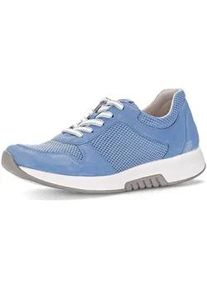 Sneaker Gabor "Sneaker low", Damen, Gr. 38,5, blau, Schuhe Sneaker