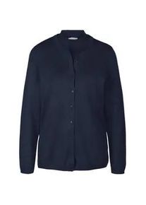 Strickpullover GOLDNER "Pflegeleichtes Basic-Strickset", Damen, Gr. 40, blau (marine), Obermaterial: 100% Polyacryl PAN., normal, Sonstiges, Pullover Strickpullover, Ohne