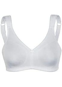 Sassa Mode Sport-BH SASSA "Sport BH ohne B&uuml;gel SPORTS BRAS", Damen, Gr. 75, Cup B, wei&szlig;, Stoff, Obermaterial: 82% Polyamid PA. 18% Elasthan EL., BHs Sport-BH