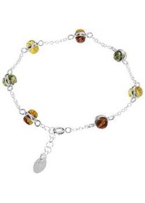 Armband OSTSEE-SCHMUCK "- Adelina - Silber 925/000 - Bernstein" Gr. 18, silber (silber 925, silberfarben, wei&szlig;), Armb&auml;nder, Damen, Silber 925 (Sterlingsilber), Armband