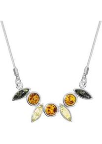 Collier OSTSEE-SCHMUCK "- Sigrun - Silber 925/000 - Bernstein" Gr. 44, silber (silber 925, silberfarben, wei&szlig;), Halsketten, Damen, Silber 925 (Sterlingsilber), Collier