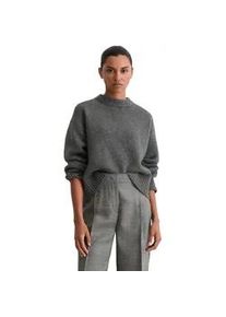 Marc O'Polo Strickpullover MARC O'POLO "mit exklusivem Tragekomfort", Damen, Gr. XL, warm granite melange, Obermaterial: 100% Kaschmir, unifarben, Rundhals, Pullover Strickpullover