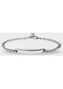 Adelia&acute;s Armband ADELIA ́S "Damen Armband &ndash; Panzerarmband aus Edelstahl 21 cm", silber, Armb&auml;nder, Damen, 21cm, Edelstahl, Armband, Perfekt zum Verschenken an besondere Menschen