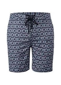 Badeshorts YEAZ "Badeshorts DAZZERS", Herren, Gr. M, US, blau (dunkelblau), Obermaterial: 97% Polyester PES. 3% Elasthan EL., Badehosen Badeshorts