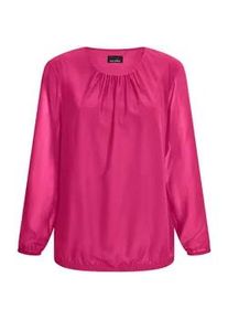 Klassische Bluse GOLDNER "Elegante Bluse aus Chiffon", Damen, Gr. 40, pink, Obermaterial: 67% Polyester PES. 30% Viskose CV. 3% Elasthan EL., Modisch, Blusen, Rundhalsausschnitt