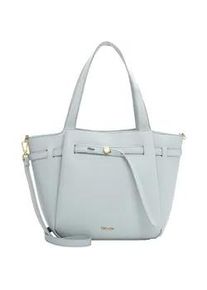 Shopper Tamaris "Shopper TAS Kathi", Damen, Gr. B/H/T: 43cm x 28cm x 16cm 0, blau (lightblau 530), Polyurethan, Taschen Shopper