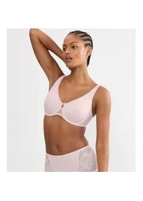 Minimizer-BH Triumph "Wild Rose Sensation", Damen, Gr. 80, Cup D, tender pink, Spitze, Obermaterial: 82% Polyamid, 18% Elasthan, BHs Minimizer-BH, verkleinert die Brust optisch, mittlerer Shape-Effekt, breite Tr&auml;ger