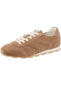 Marc O'Polo Sneaker MARC O'POLO "FABIANA", Damen, Gr. 40, sand, Veloursleder, unifarben, Schuhe Sneaker, Halbschuh, Schn&uuml;rschuh, Casual-Sneaker mit Memory Foam