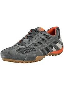 Sneaker Geox "Geox Sneaker Leder/Textil", Herren, Gr. 46, grau, Leder, Textil, Schuhe Sneaker