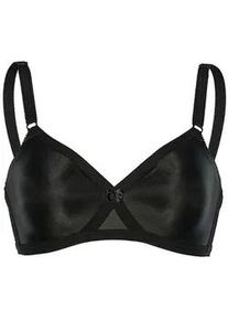 Sassa Mode Soft-BH SASSA "Soft BH mit Kreuzblende Functional Bras", Damen, Gr. 105, Cup B, schwarz, Stoff, Obermaterial: 88% Polyamid PA. 12% Elasthan EL., BHs Soft-BH