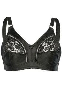 Sassa Mode Soft-BH SASSA "Soft BH ohne B&uuml;gel Basic", Damen, Gr. 95, Cup B, schwarz, Spitze, Obermaterial: 92% Polyester PES. 8% Elasthan EL., BHs Soft-BH