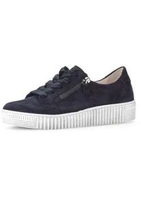 Sneaker Gabor "Sneaker low", Damen, Gr. 35, blau, Schuhe Sneaker