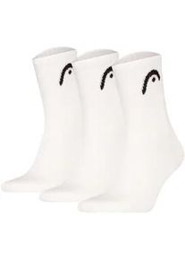 Kurzsocken Head "Socken All Sports Training Short Crew 3P 3er Pack", Herren, Gr. 43-46, wei&szlig;, Obermaterial: 78% Baumwolle CO. 16% Polyester PES. 4% Polyamid PA. 2% Elasthan EL., Socken