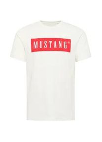 T-Shirt Mustang "T-Shirt Style Austin 1er Pack", Damen, Gr. L, wei&szlig;, Obermaterial: 100% Baumwolle CO(Bio)., Shirts T-Shirt