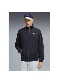 Sweatjacke Puma "CLASS RELAXED PINNACLE TRACK JACKET TR", Herren, Gr. S, new navy, Sweatware, Obermaterial: 68% Baumwolle, 32% Polyester, unifarben, regular fit normal, Sweatjacken Sweatjacke, ohne Kapuze, f&uuml;r sportliche Aktivit&auml;ten und Freizeit, Regular Fit