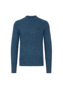 Strickfleece-Pullover Blend "Strickpullover BHMPattax", Herren, Gr. 3XL, blau (marineblaus melange), Obermaterial: 100% Polyacryl PAN., Pullover