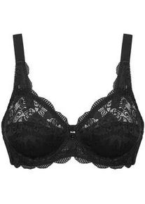 B&uuml;gel-BH SuSa "BH mit B&uuml;gel Latina", Damen, Gr. 80, Cup D, schwarz, Spitze, Obermaterial: 77% Polyamid PA. 15% Baumwolle CO. 8% Elasthan EL., BHs B&uuml;gel-BH