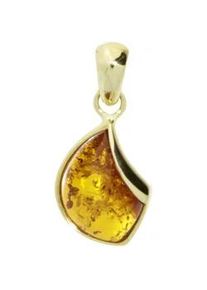 Kettenanh&auml;nger OSTSEE-SCHMUCK "- Jula 23 mm - Gold 333/000 - Bernstein" Gr. 23, gold (gold 333, goldfarben, gelb), Schmuckanh&auml;nger, Damen, Gelbgold 333, Kettenanh&auml;nger