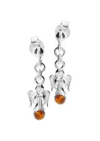 Paar Ohrh&auml;nger OSTSEE-SCHMUCK "- Engel - Silber 925/000 - Bernstein" Gr. 25, silber (silber 925, silberfarben, wei&szlig;), Ohrringe, Damen, Silber 925 (Sterlingsilber)