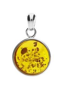 Kettenanh&auml;nger OSTSEE-SCHMUCK "- Frouke 16 mm - Silber 925/000 - Bernstein" Gr. 28, silber (silber 925, silberfarben, wei&szlig;), Schmuckanh&auml;nger, Damen, Silber 925 (Sterlingsilber), Kettenanh&auml;nger