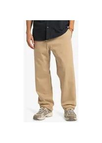 Stoffhose Quiksilver "TAXER REGULAR TWILL PANT", Herren, Gr. M (50), N-Gr, khaki, Obermaterial: 99% Baumwolle, 1% Elasthan, Hosen Stoffhose