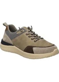 Schn&uuml;rschuh Josef Seibel "Wales 01, sand-kombi", Herren, Gr. 42, beige (sand, kombi), Obermaterial: 80% Rindsleder Leather cow. 20% Textilmaterial TEXMAT., Schuhe Schn&uuml;rschuh