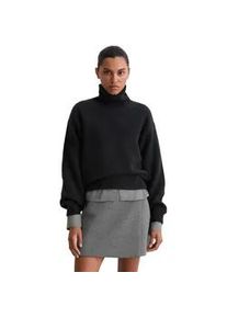 Marc O'Polo Strickpullover MARC O'POLO "aus kuscheligem Merinowolle-Mix", Damen, Gr. M, deep night blau, Obermaterial: 80% Wolle, 20% Polyamid, gestreift, Pullover Strickpullover