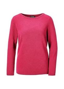 Strickpullover GOLDNER "Kurzgr&ouml;&szlig;e Kaschmirpullover mit U-Boot Ausschnitt", Damen, Gr. 24, rosa (pink), Obermaterial: 100% Kaschmir WS., figurumspielend, Rippe, Pullover Strickpullover, keine/nicht relevant