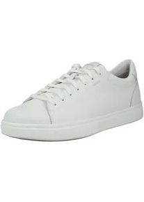 Sneaker Geox "Geox Sneaker Leder", Herren, Gr. 46, wei&szlig;, Leder, Schuhe Sneaker