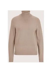Madeleine Mode Longpullover MADELEINE "Strickpullover Schmaler Feinstrickpullover", Damen, Gr. 48, beige (beige, melange), Obermaterial: 70% Viskose CV. 30% Polyamid PA., Modern, normal, Pullover Longpullover, Feinstrick