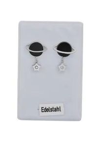 Adelia&acute;s Paar Ohrh&auml;nger ADELIA ́S "Damen Ohrringe &ndash; Ohrstecker Planet aus Edelstahl mit Strass", Damen, Gr. Damen, Edelstahl, silber, Ohrringe, Ideal als Geschenk &ndash; dezent und elegant