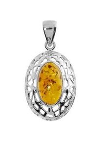 Kettenanh&auml;nger OSTSEE-SCHMUCK "- Vara - Silber 925/000 - Bernstein" Gr. 32, silber (silber 925, silberfarben, wei&szlig;), Schmuckanh&auml;nger, Damen, Silber 925 (Sterlingsilber), Kettenanh&auml;nger