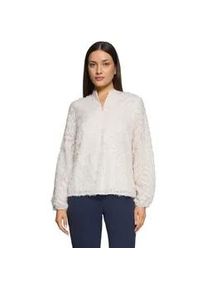 BETTY & CO Schlupfbluse BETTY & CO "Damen mit Struktur", Damen, Gr. 42, cream, Obermaterial: 100% Polyester; Futter: 65% Polyester, 35% Viskose, gerade normal, Blusen Schlupfbluse