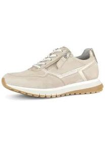 Sneaker Gabor "Sneaker low", Damen, Gr. 44, beige, Schuhe Sneaker