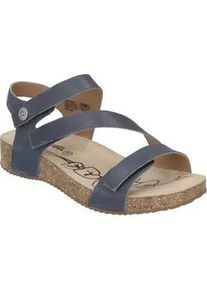 Sandale Josef Seibel "Tonga 25, blau", Damen, Gr. 38, blau (jeans), Obermaterial: 100% Rindsleder Leather cow., Schuhe Sandale