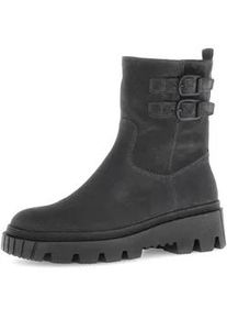 Bikerboots Gabor "Biker Boot", Damen, Gr. 39, grau, Schuhe Bikerboots