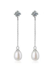 Perlenohrringe AILORIA "Ohrringe MASAMI", silber, Ohrringe, Damen, Silber 925 (Sterlingsilber)