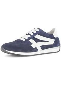 Sneaker Gabor "Sneaker low", Damen, Gr. 43, blau, Schuhe Sneaker
