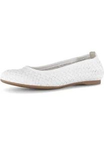 Ballerina Gabor "Eleganter Ballerina", Damen, Gr. 38,5, creme, Schuhe Ballerina