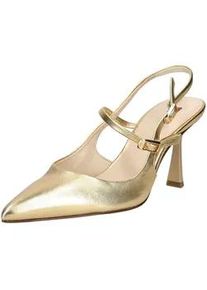 H&ouml;gl Slingpumps H&Ouml;GL "H&ouml;gl Pumps Leder", Damen, Gr. 38, gold, Leder, Schuhe Slingpumps